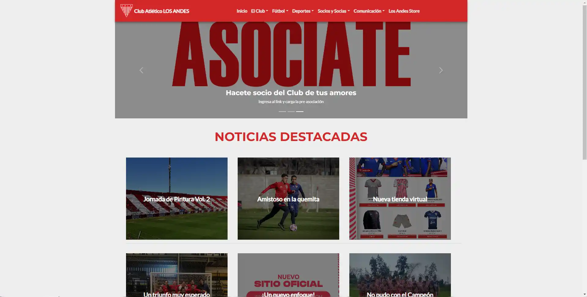 Web Club Atletico Los Andes